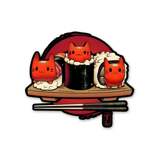 Adorable Cat Sushi
