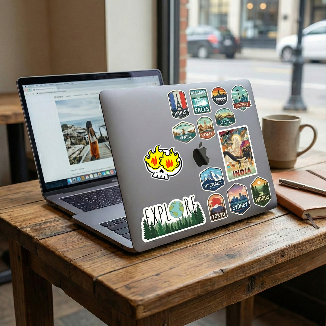 Burning Eye Skull Decal