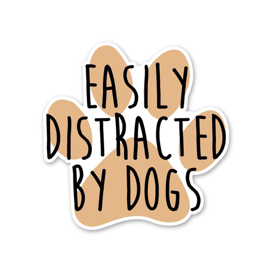 Dog Lover Distraction Sticker