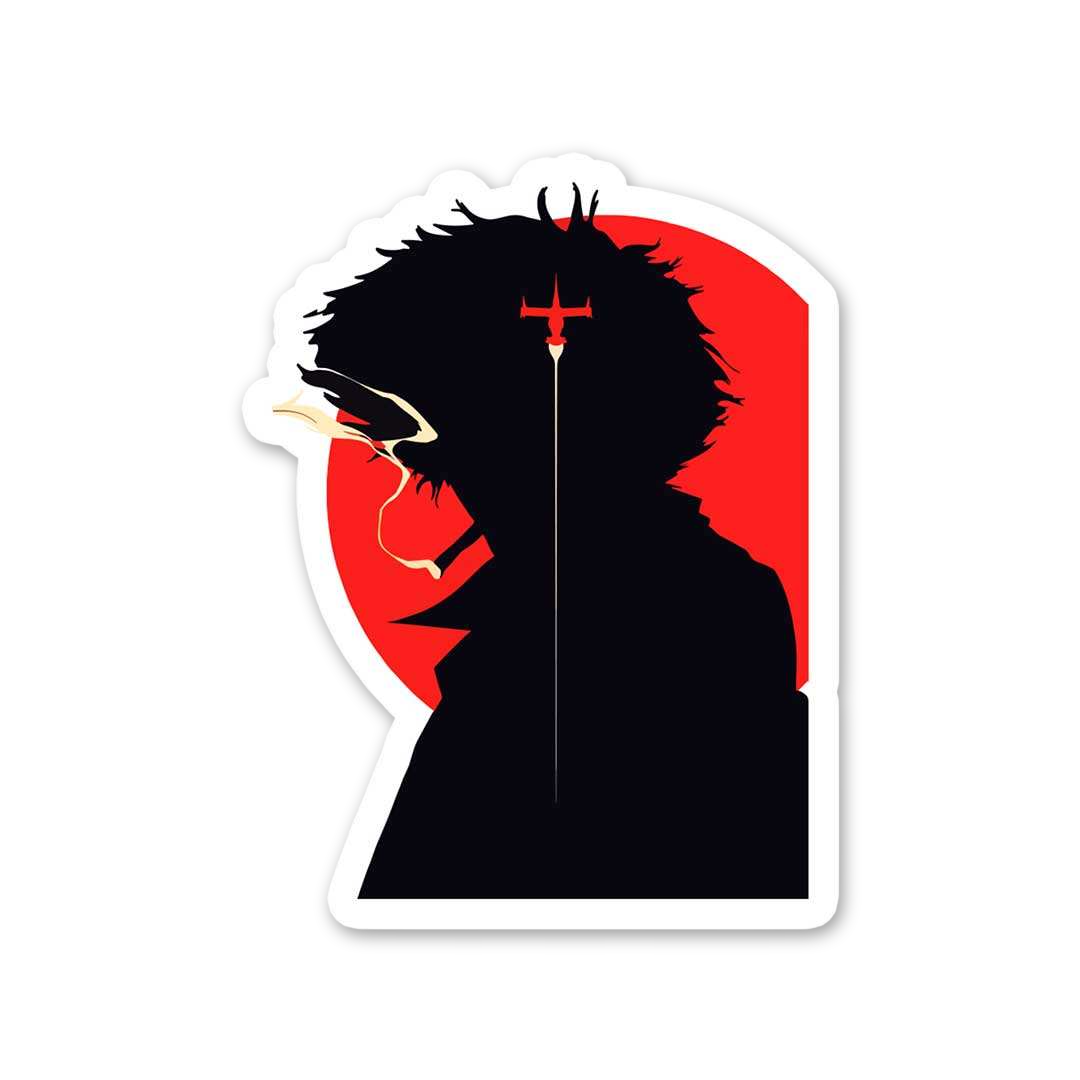 Smoking Bounty Hunter Silhouette
