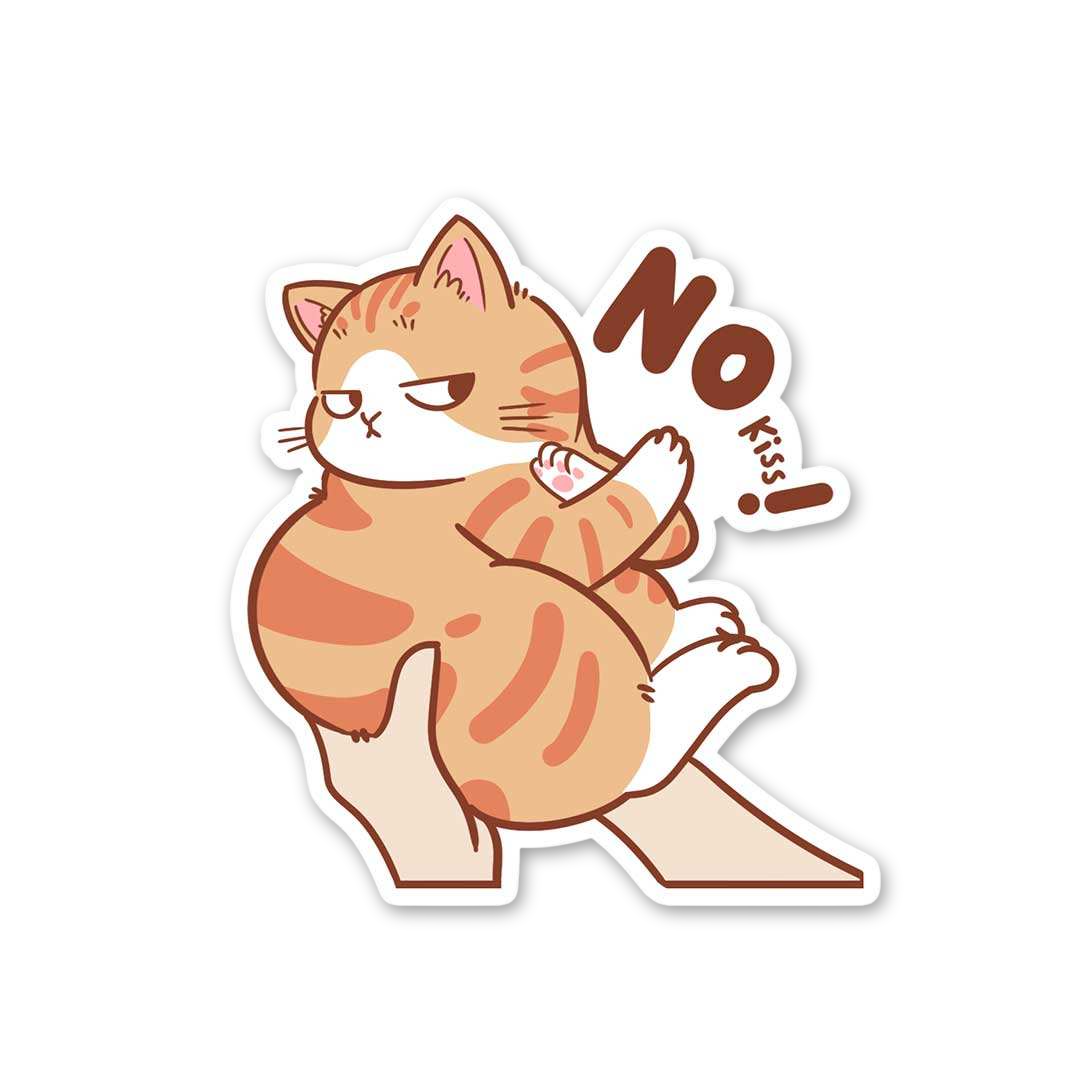 Grumpy No Kiss Kitty