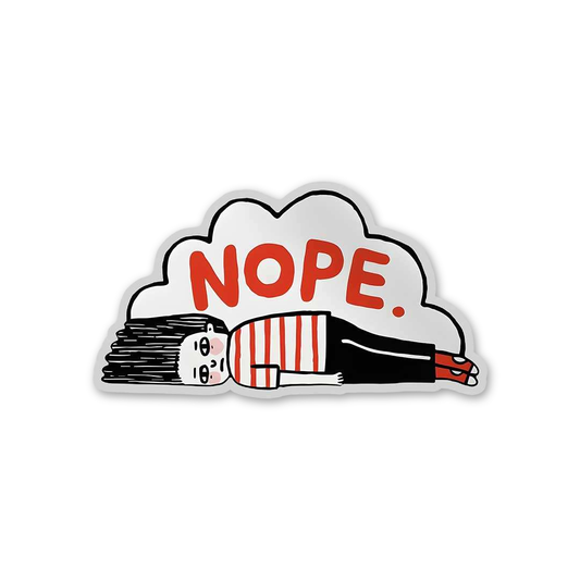 Nope Cloud Refusal Sticker