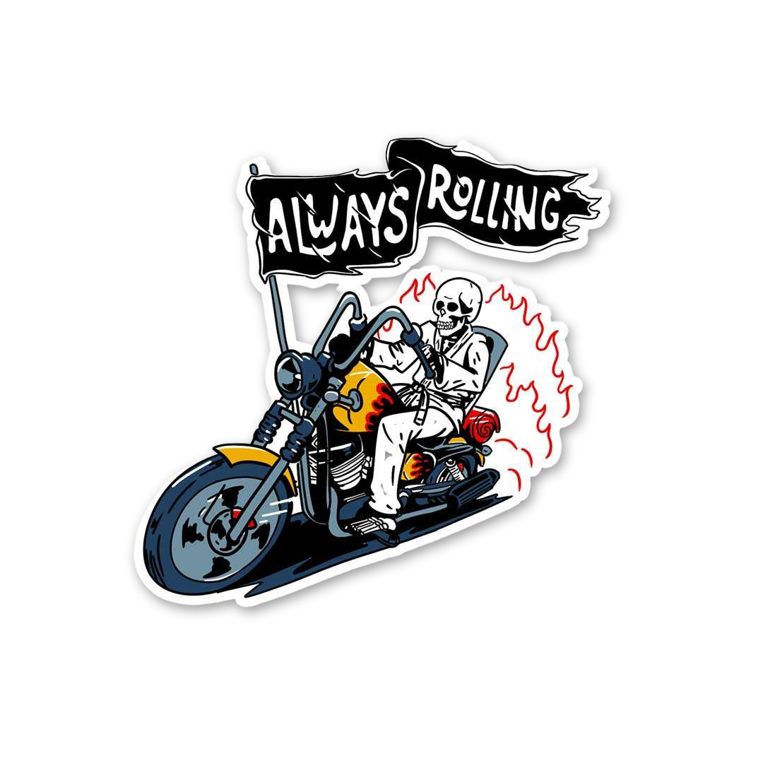 Always Rolling Skeleton Biker