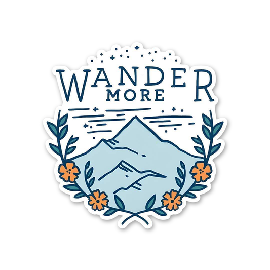 Wander More Mountain Badge