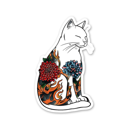 Irezumi Tattoo Cat