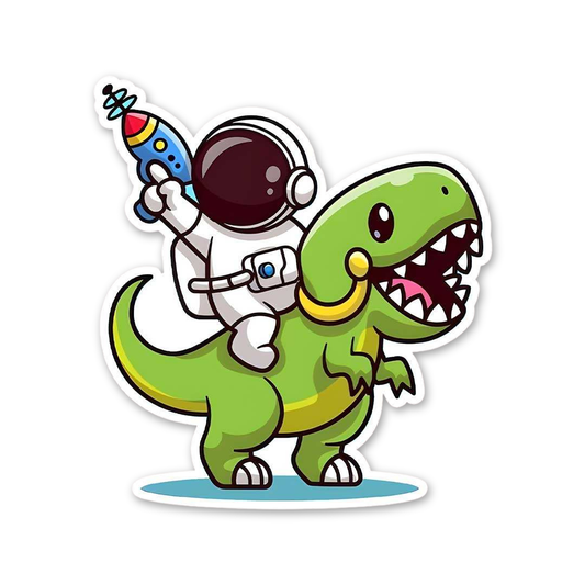 Space Dino Adventure Sticker