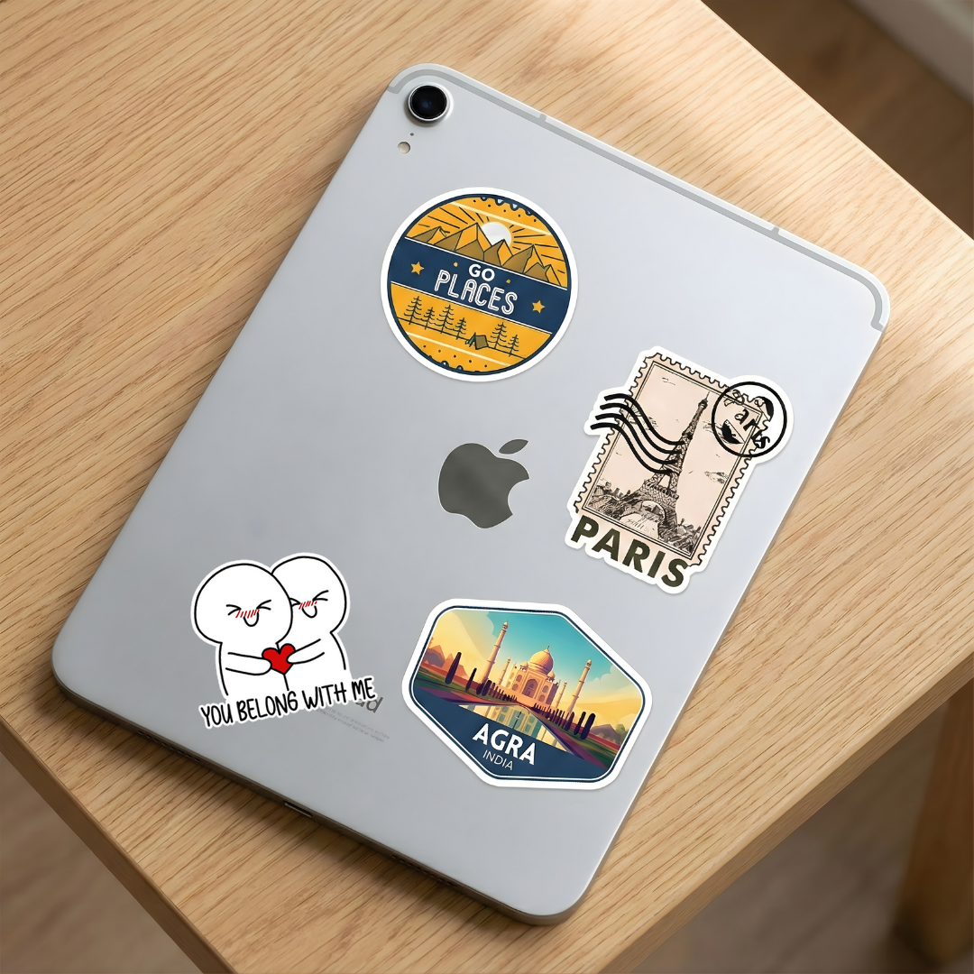 Heart Hug Couple Sticker