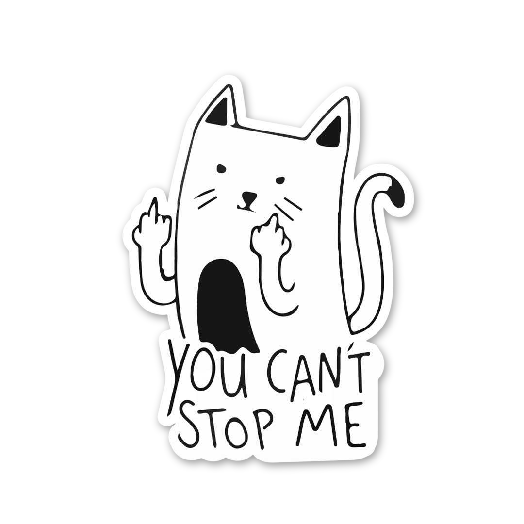 Defiant Middle Finger Cat