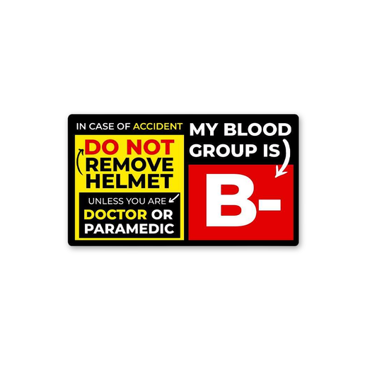 Motorcycle Safety Blood Type B-