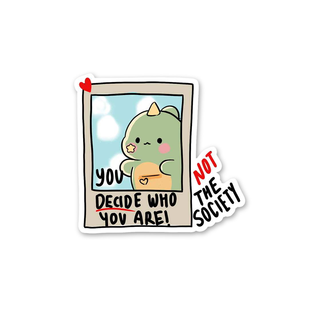 Cute Dino Identity Affirmation