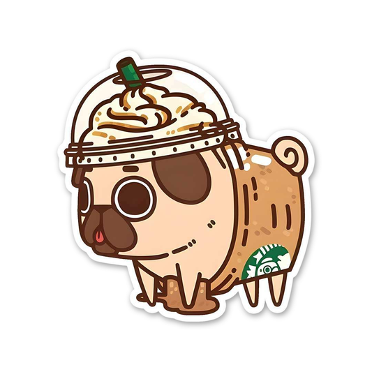 Pugpuccino Coffee Pup
