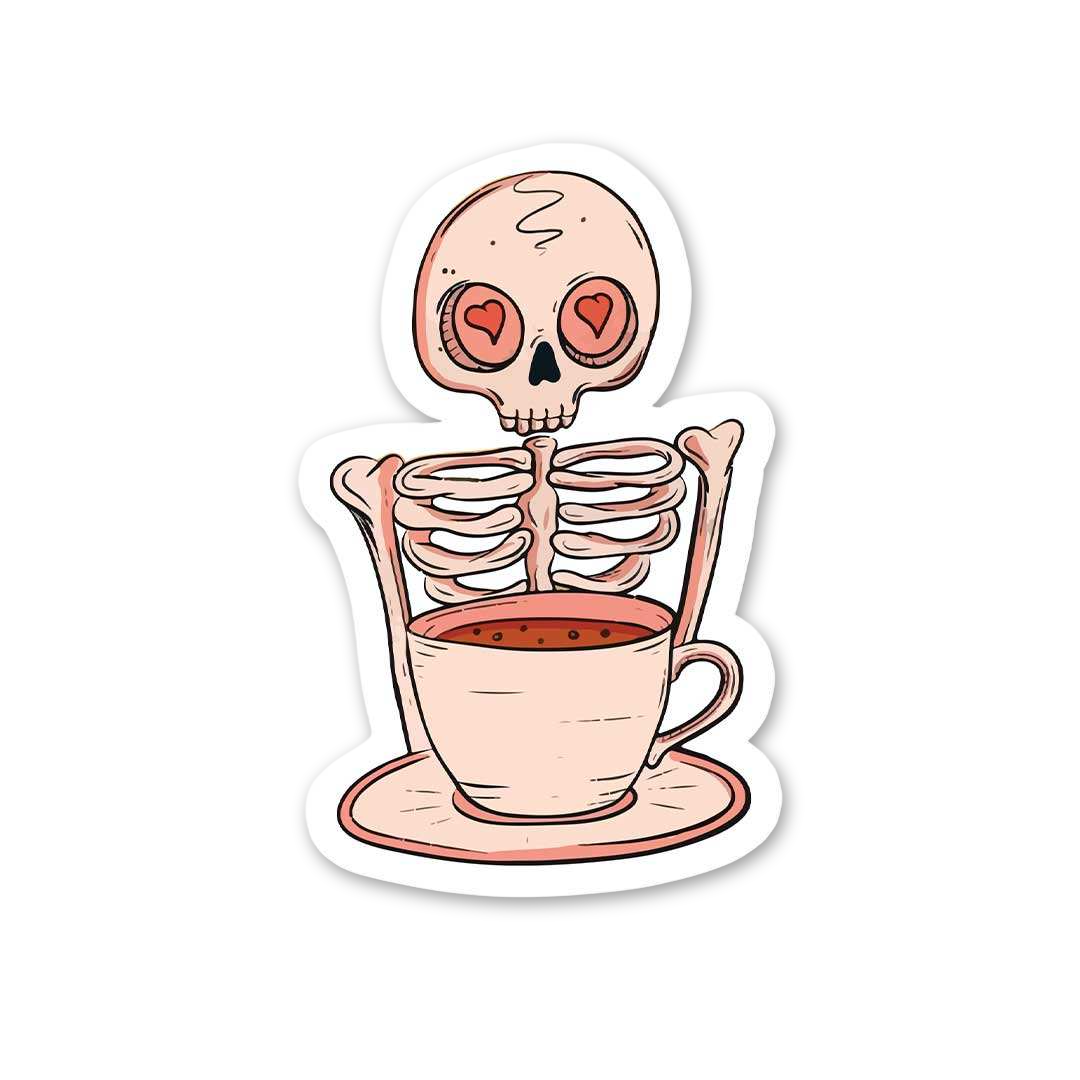 Coffee Loving Skeleton