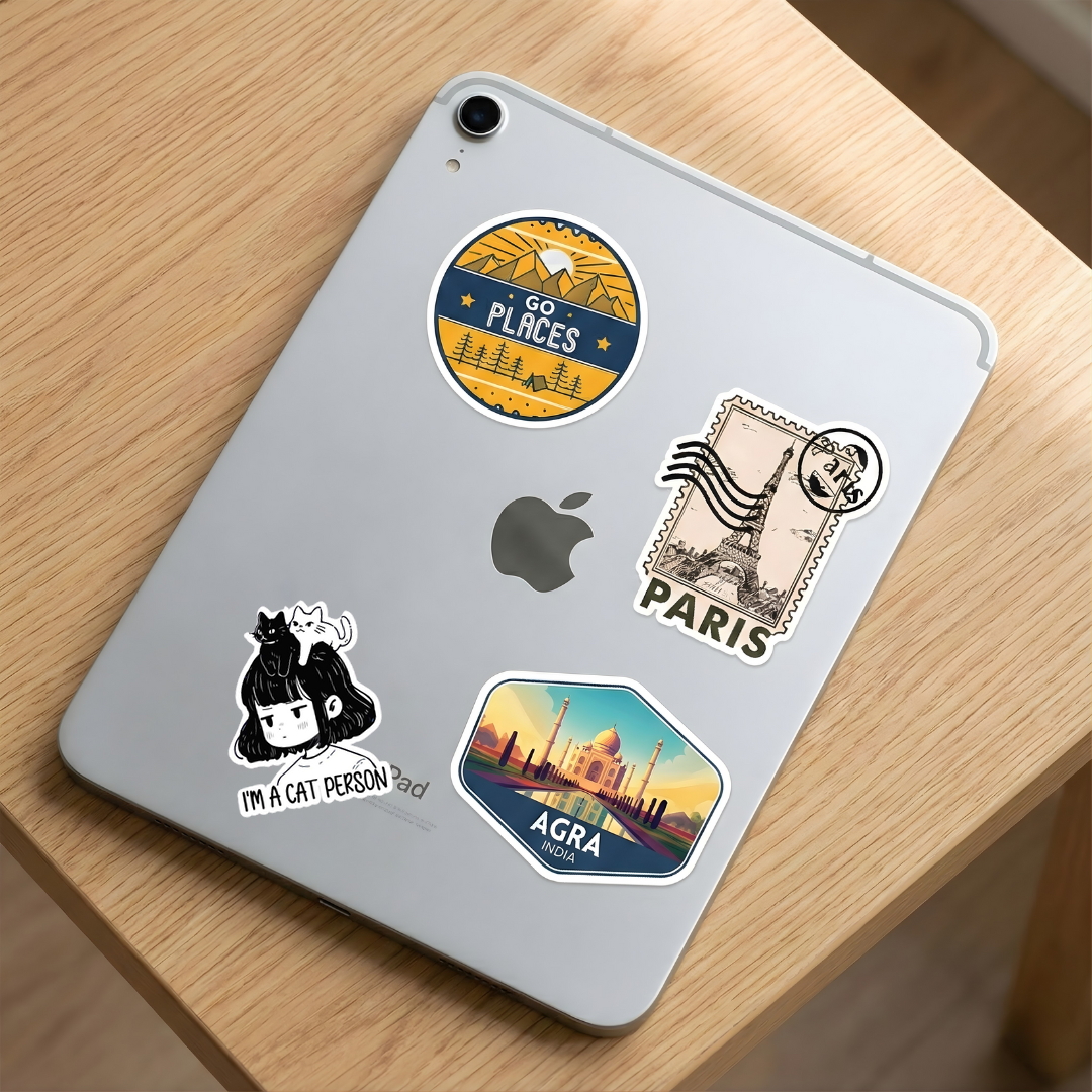 Cat Stack Person Sticker
