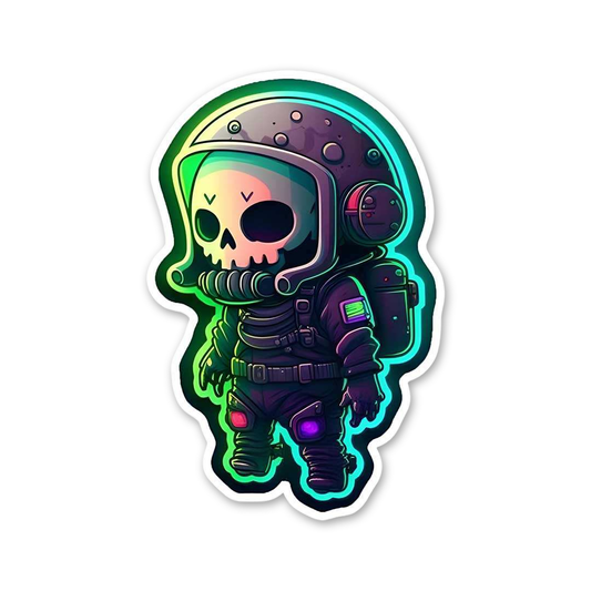 Neon Skull Spaceman