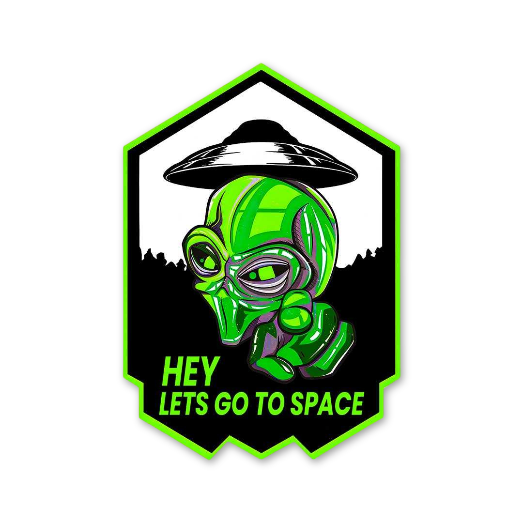 Neon Alien Space Trip