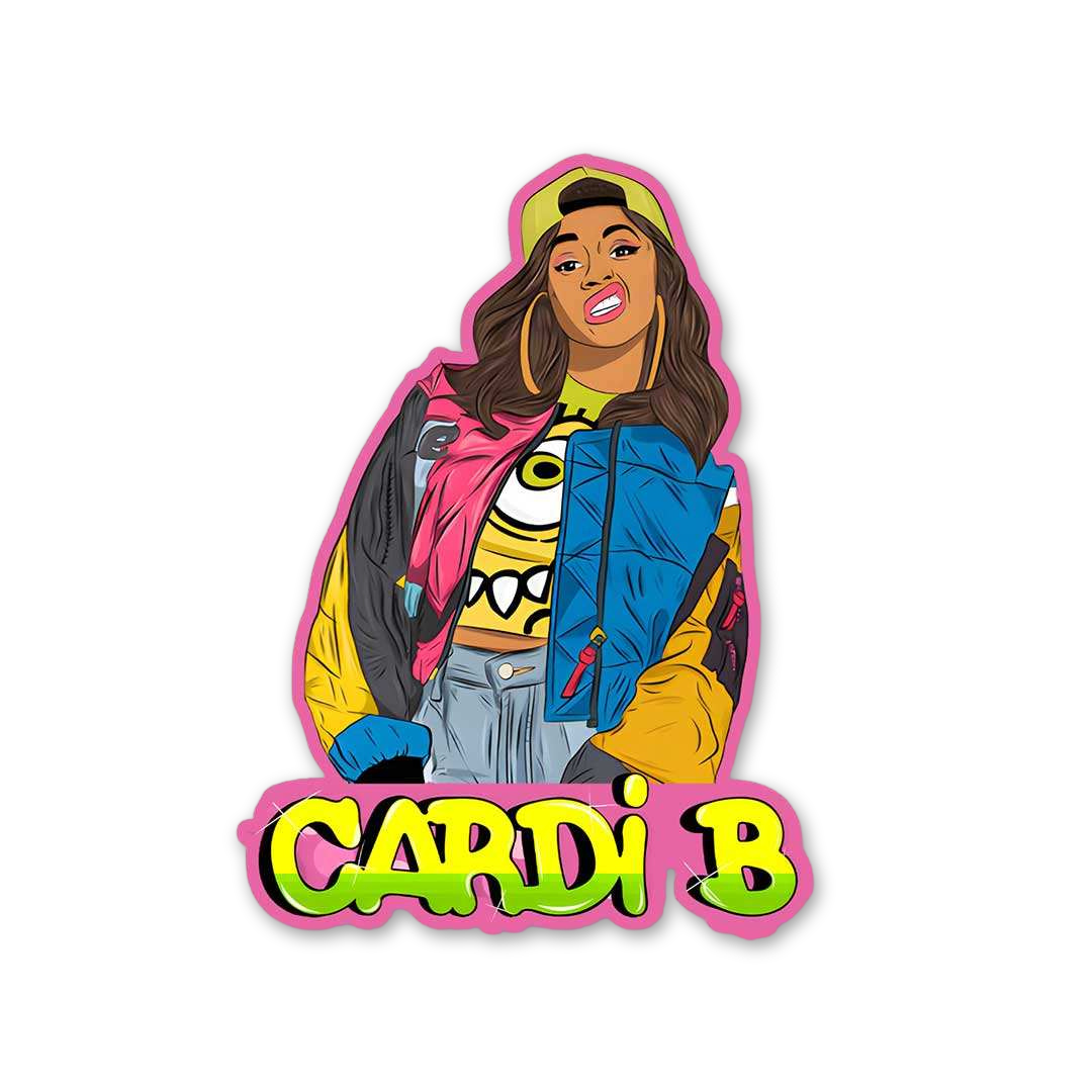Bold Cardi Pop Art