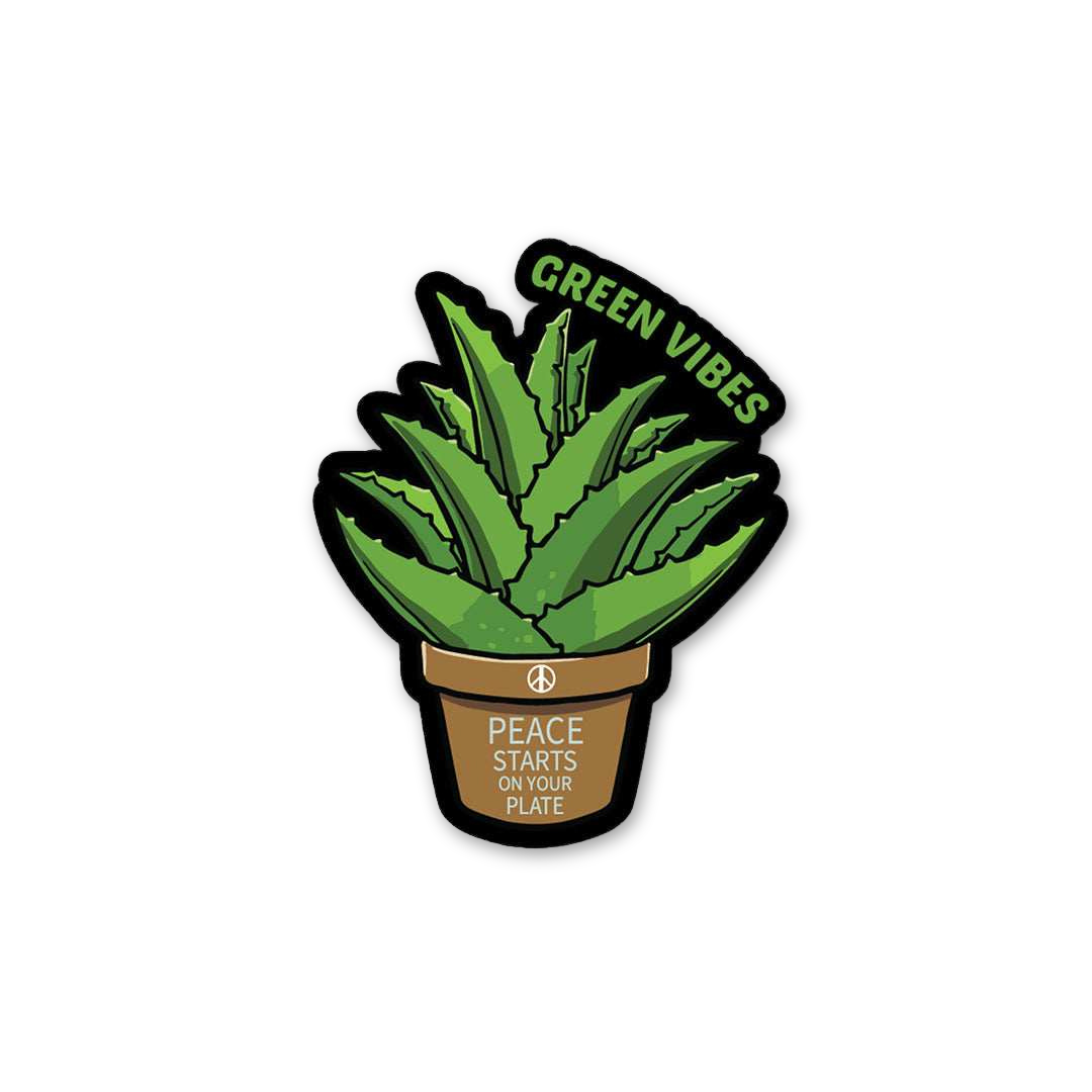 Green Vibes Peace Plate