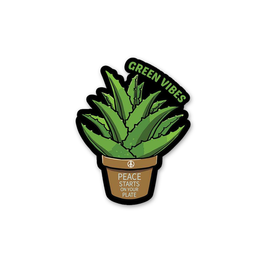 Green Vibes Peace Plate