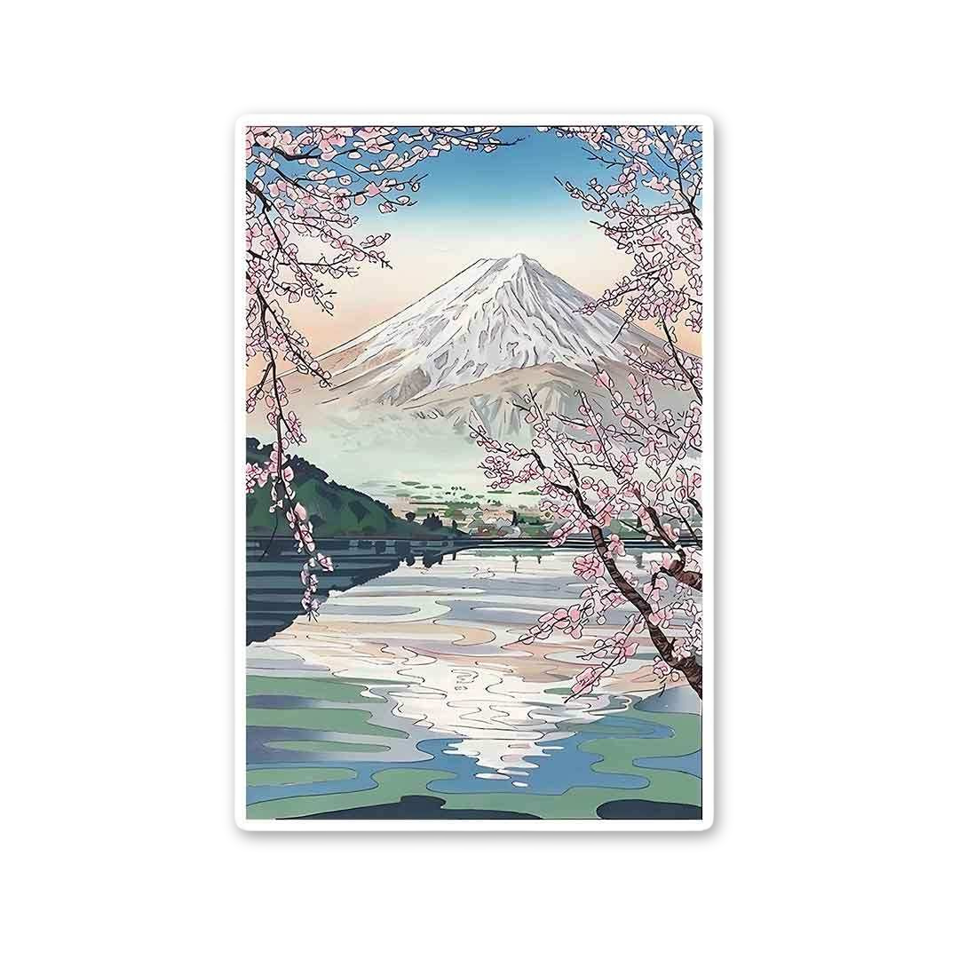 Fuji Sakura Reflection