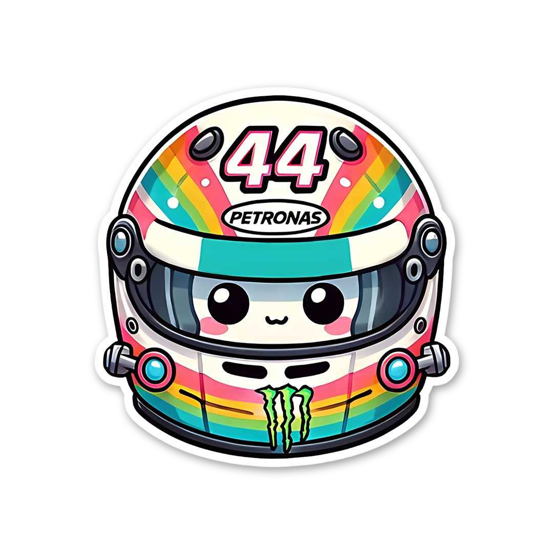 Kawaii Rainbow Race Helmet