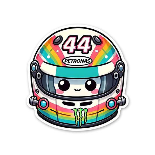 Kawaii Rainbow Race Helmet