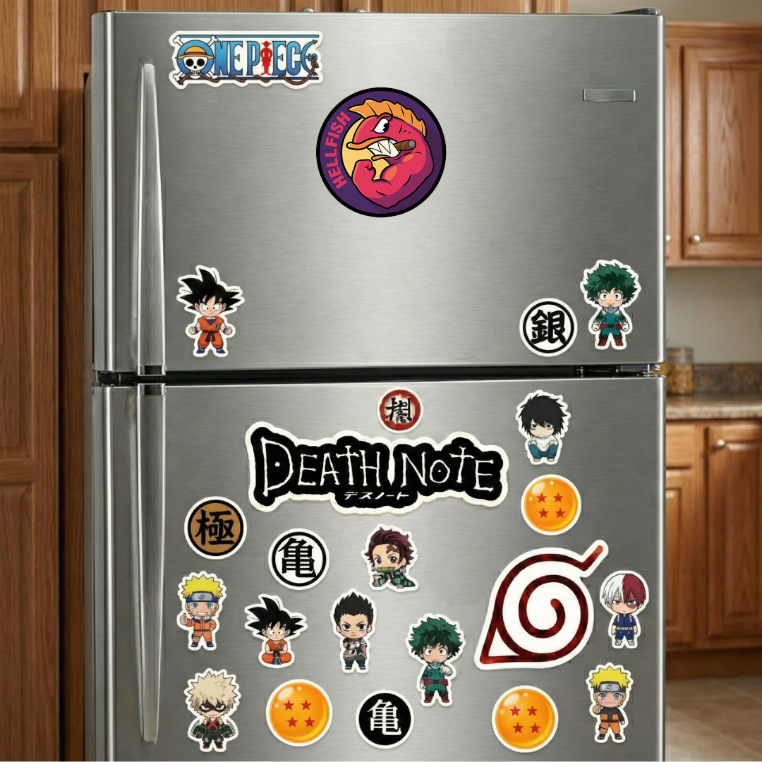Hellfish Mascot Sticker