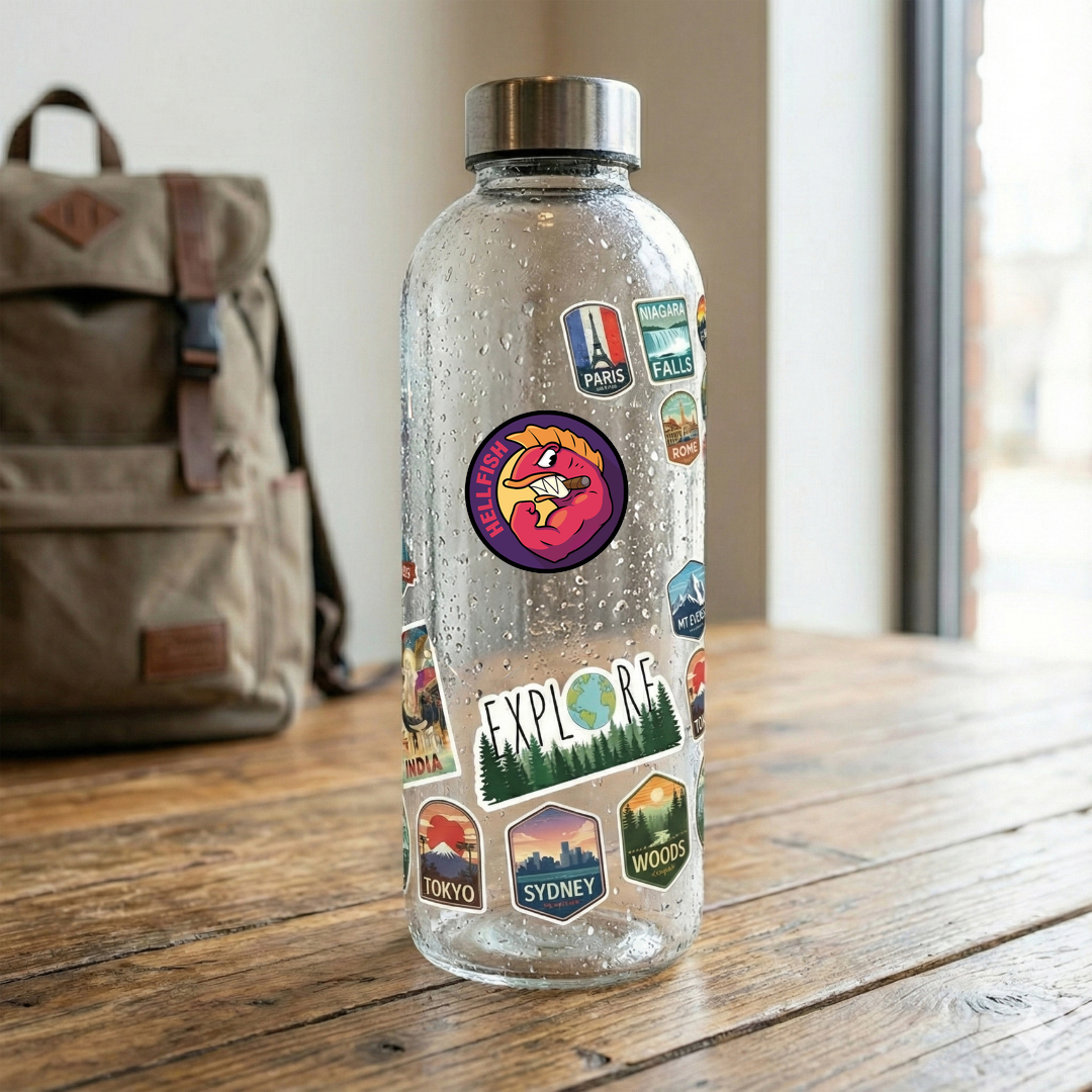 Hellfish Mascot Sticker