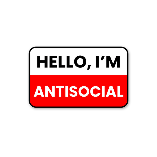 Antisocial Name Tag