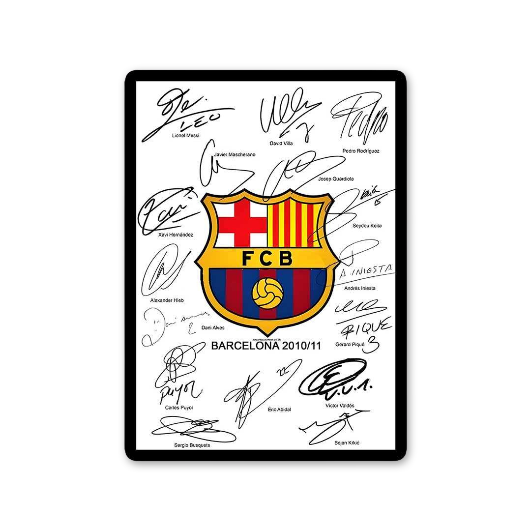 FCB Dream Team Signatures