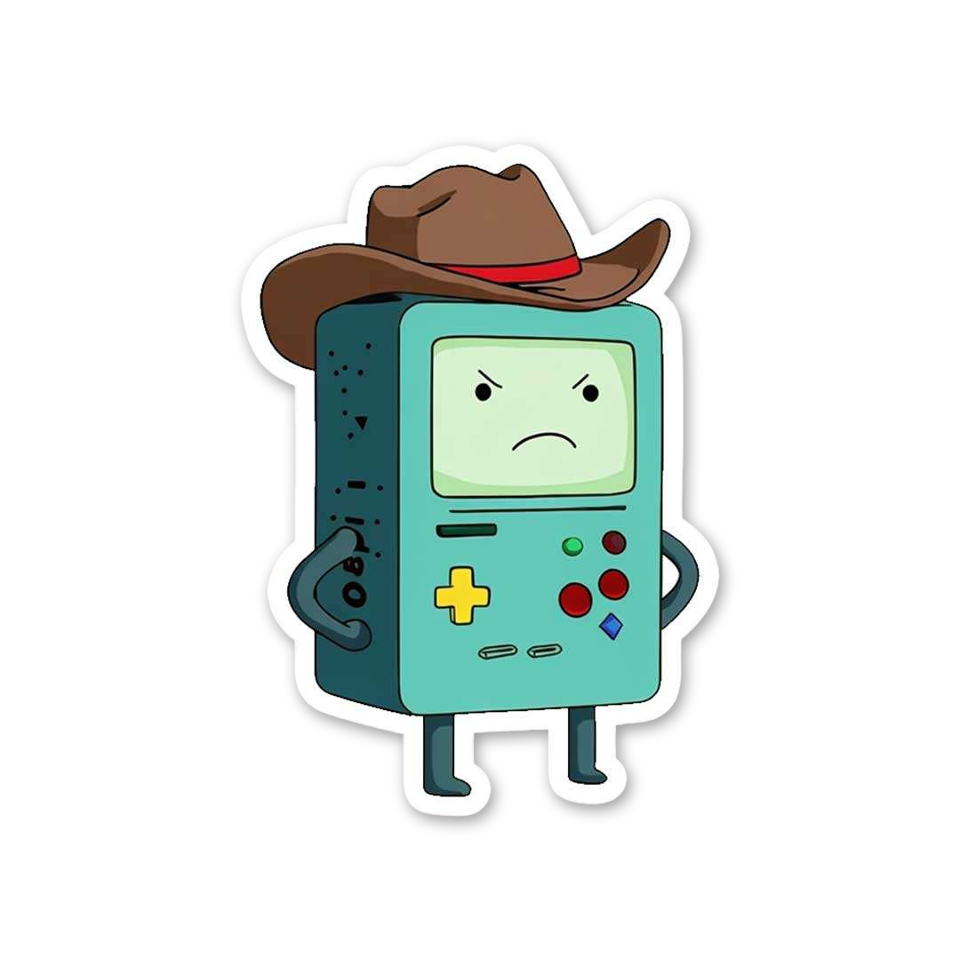 Cowboy BMO Sticker
