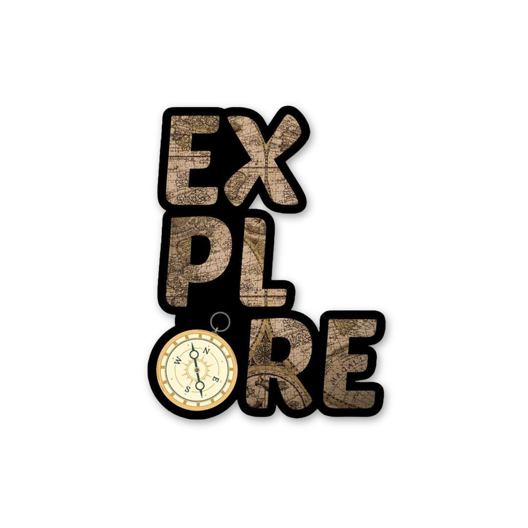 Retro Map Explore Compass