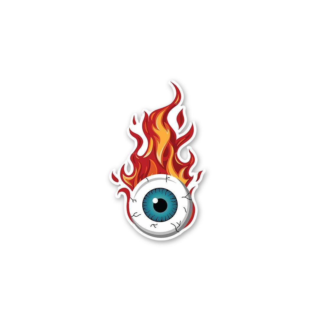 Flaming Vision Sticker