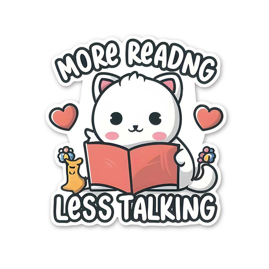 Quiet Bookworm Cat