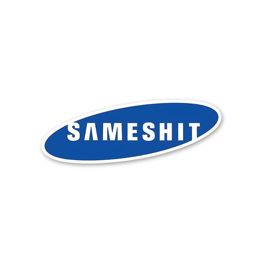 Same Shit Logo Parody