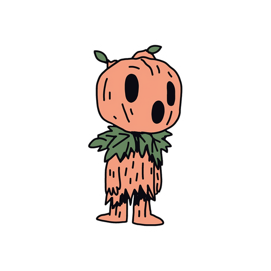 pumpkin creature halloween sticker