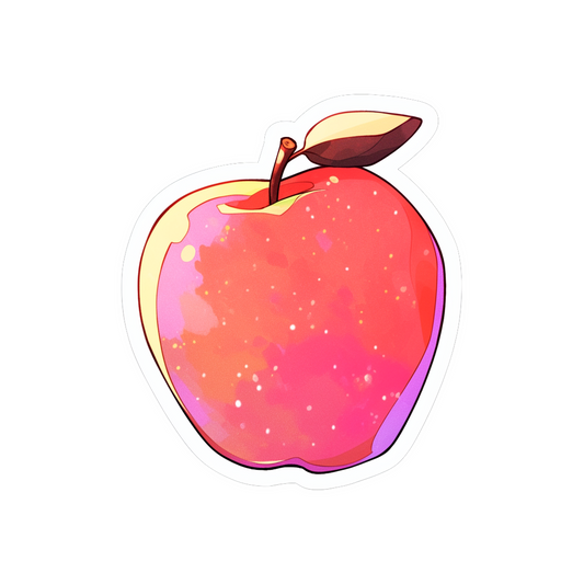 red apple aesthetic sticker