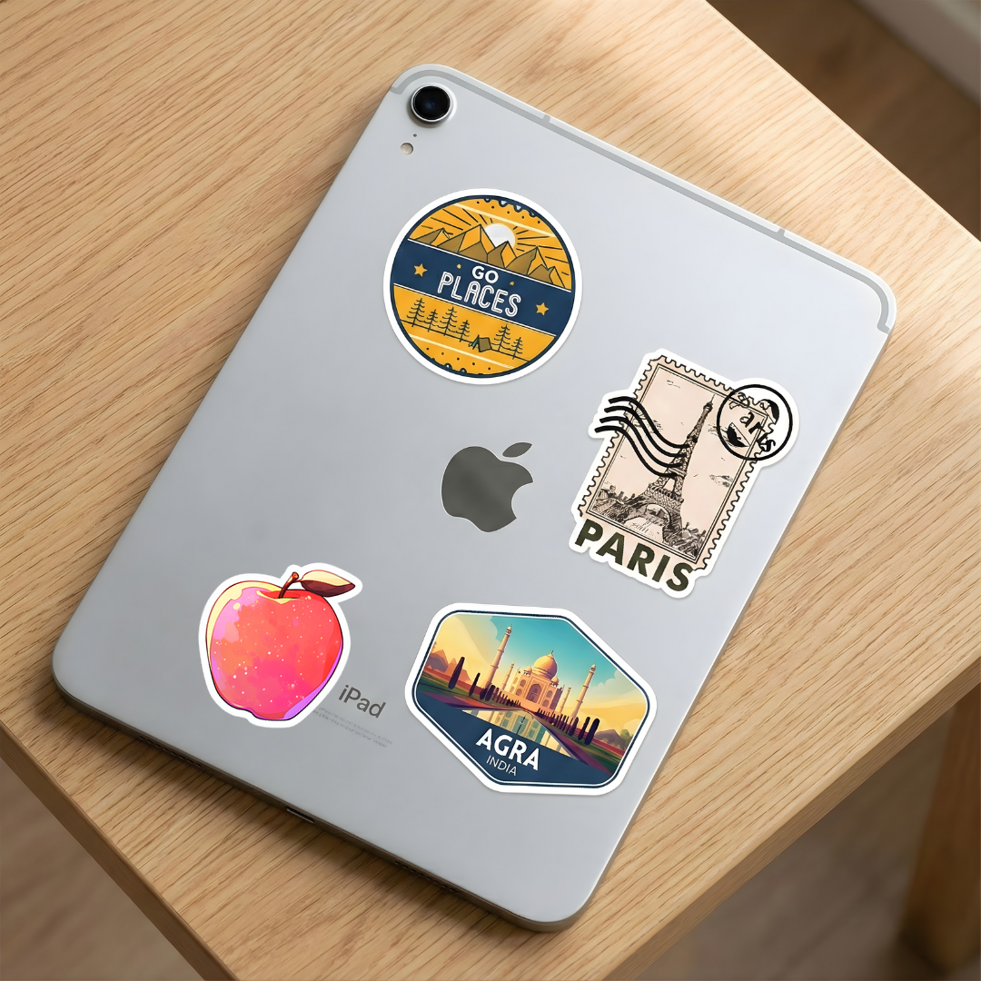 red apple aesthetic sticker