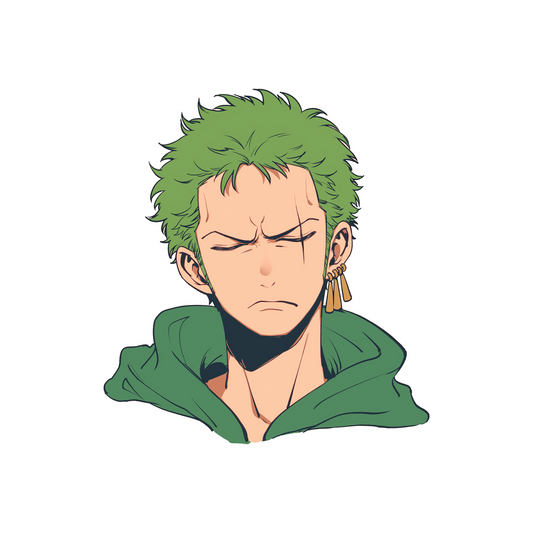 roronoa zoro funny face anime sticker