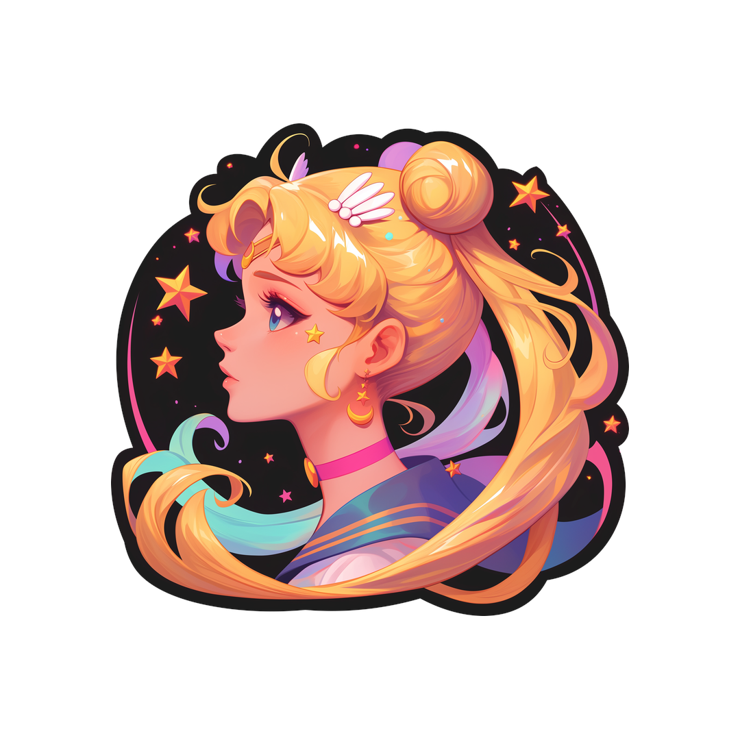 sailor moon anime profile sticker