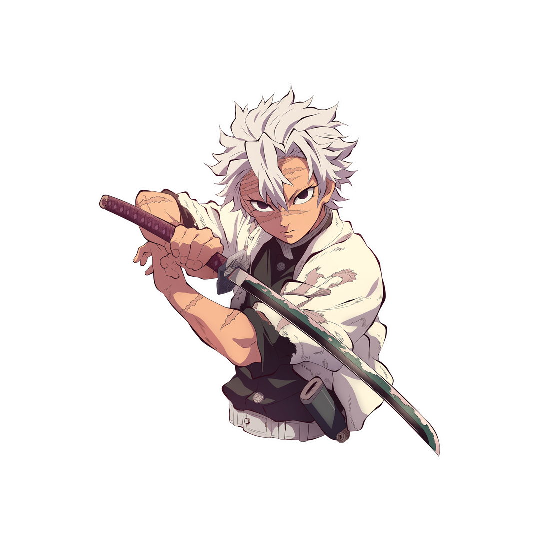 sanemi shinazugawa demon slayer sticker
