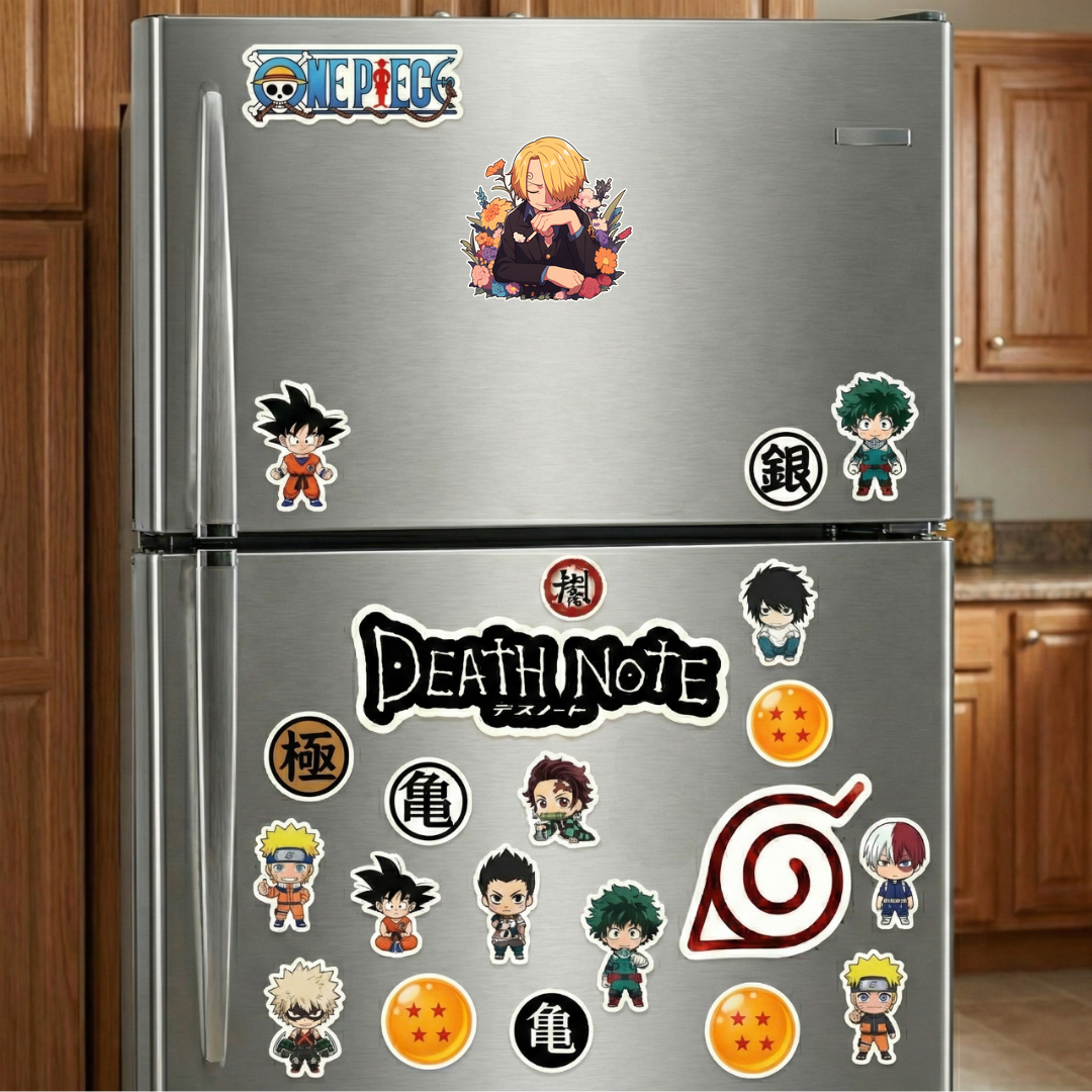 sanji one piece floral sticker