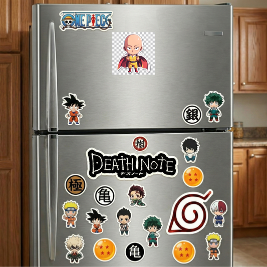 serious chibi saitama sticker cover