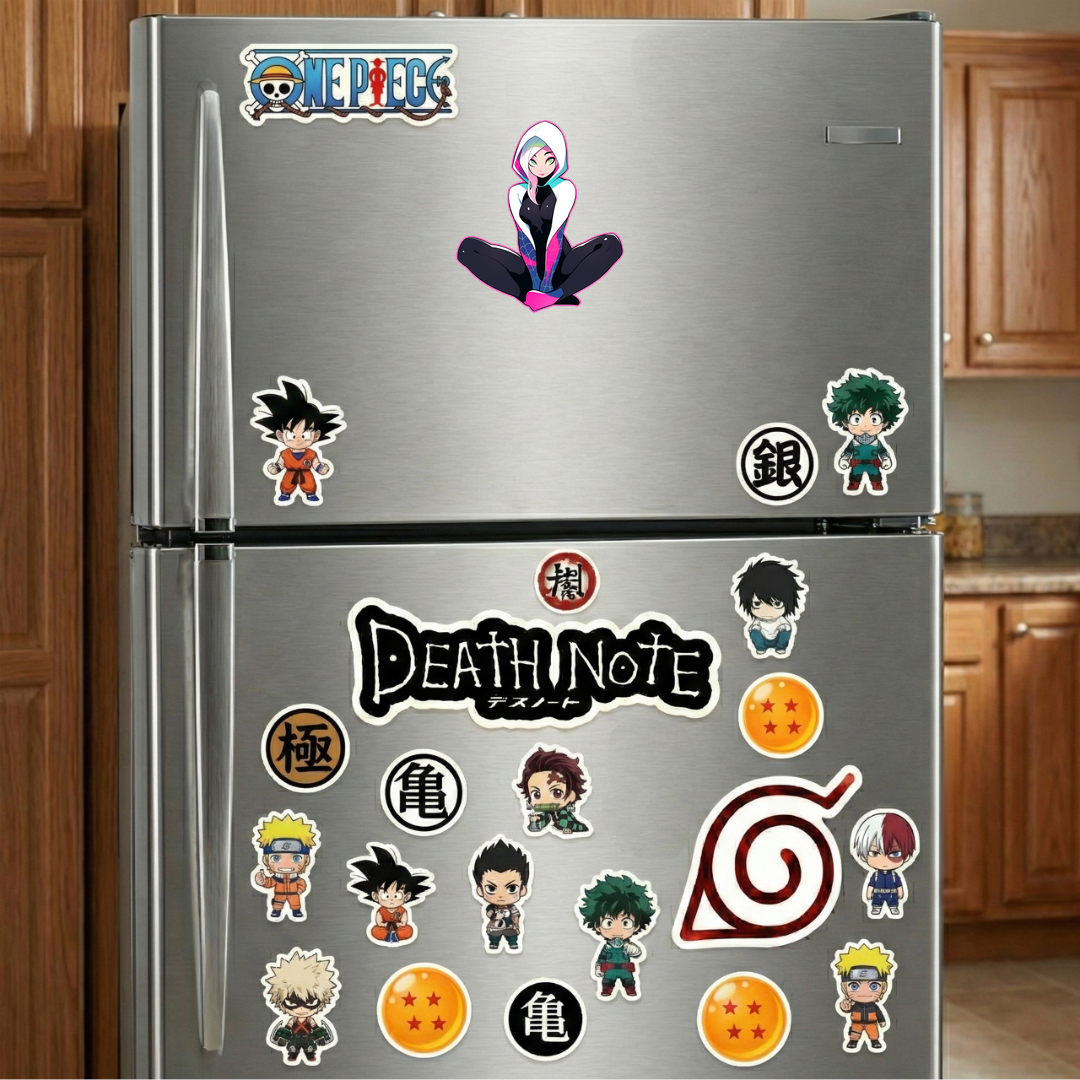 spider gwen pink stroke sticker