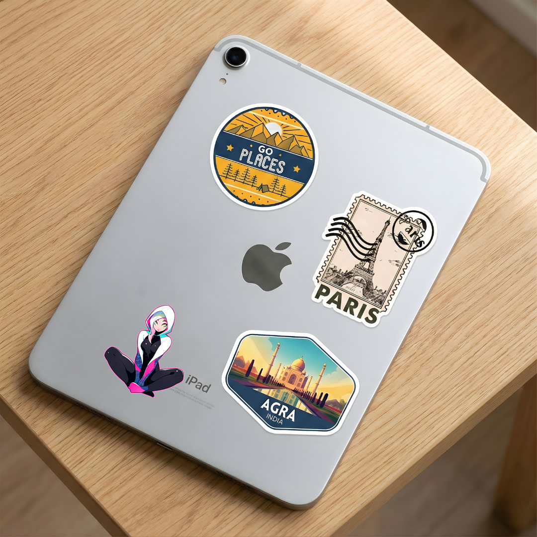 spider gwen pink stroke sticker