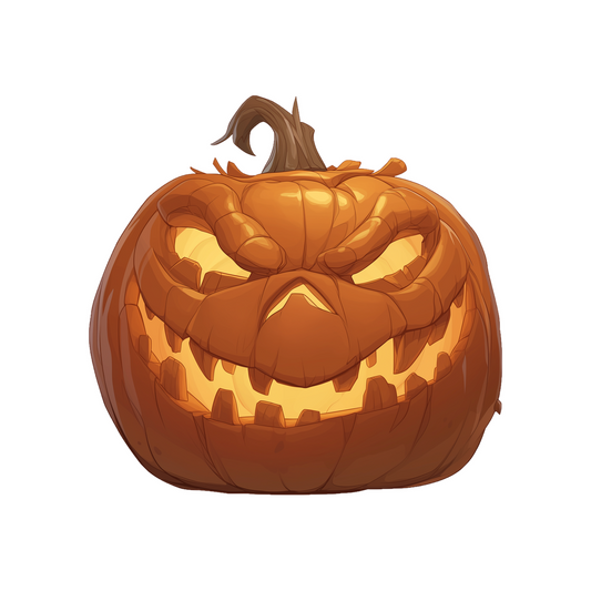spooky jack o lantern halloween sticker