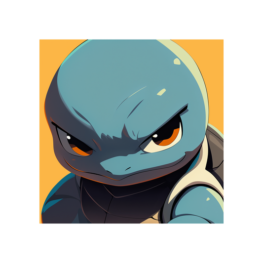 squirtle angry look sticker