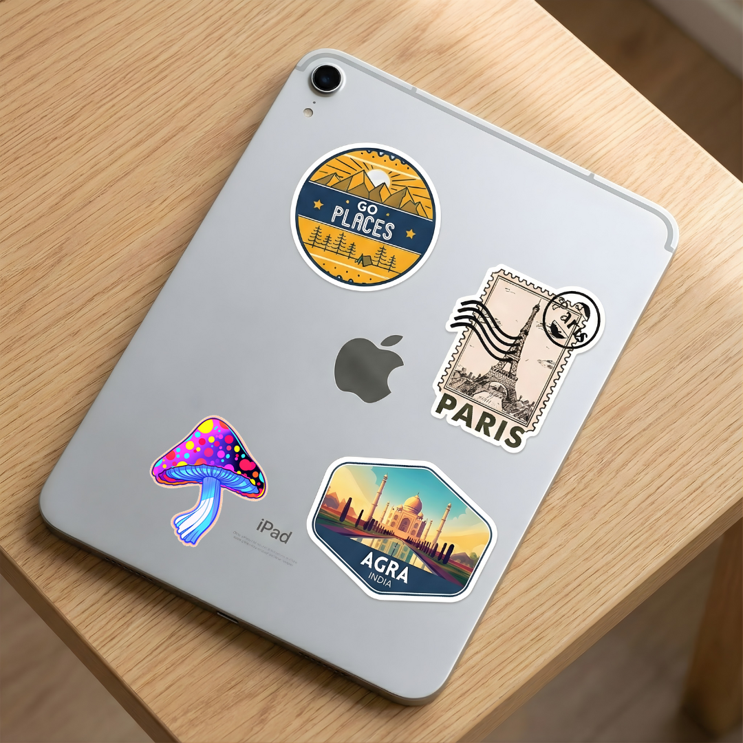 trippy mushroom sticker