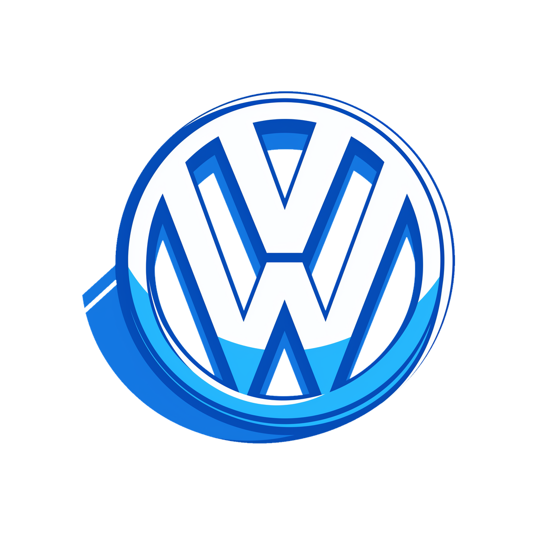 volkswagen logo clipart